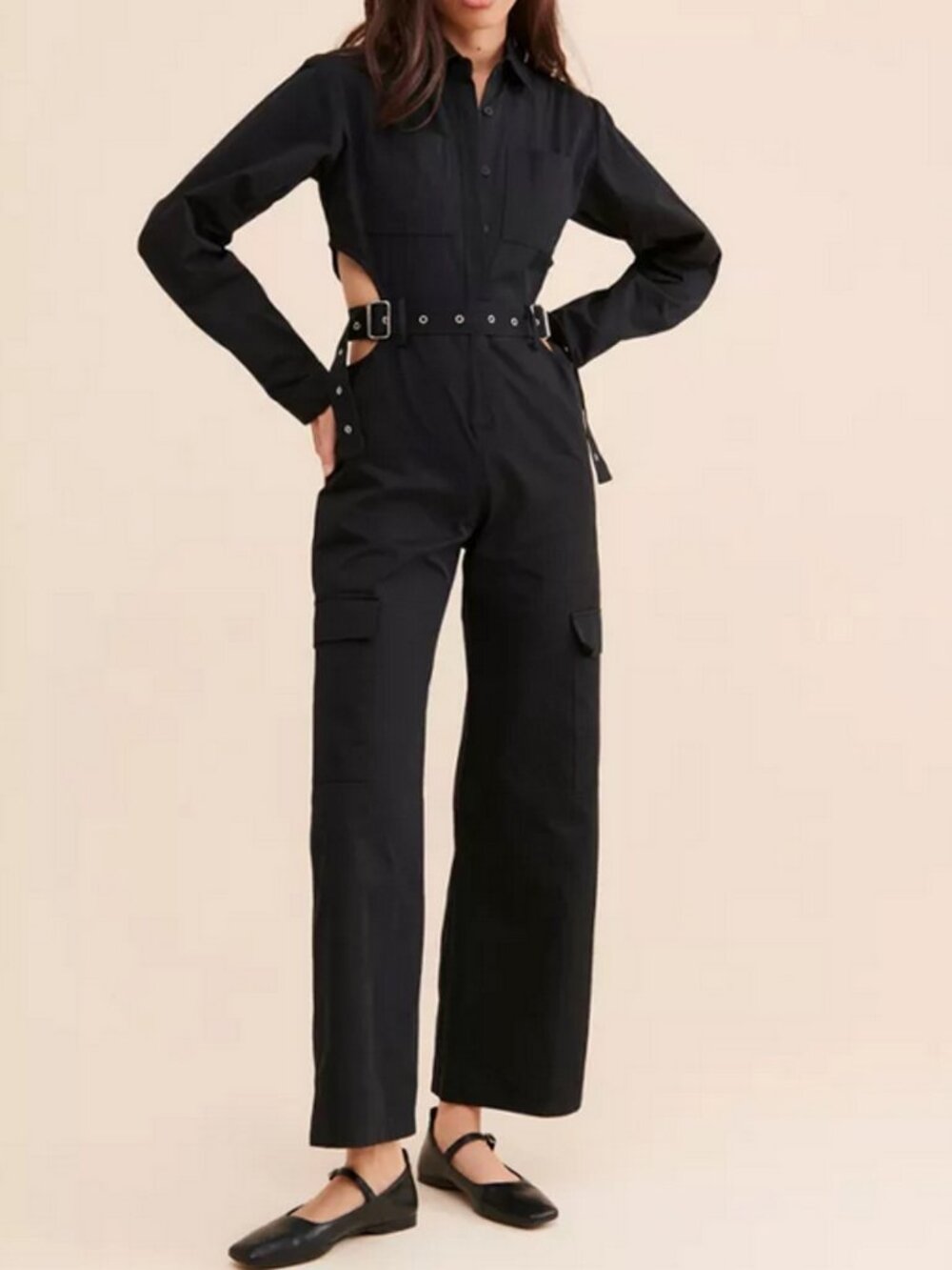 The Ragged Priest Midnight Cutout Coveralls - Size 14 UK = Size 10 US